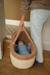 Couffin bébé en fibres naturelles tressées beige+vert sauge - vertbaudet enfant 