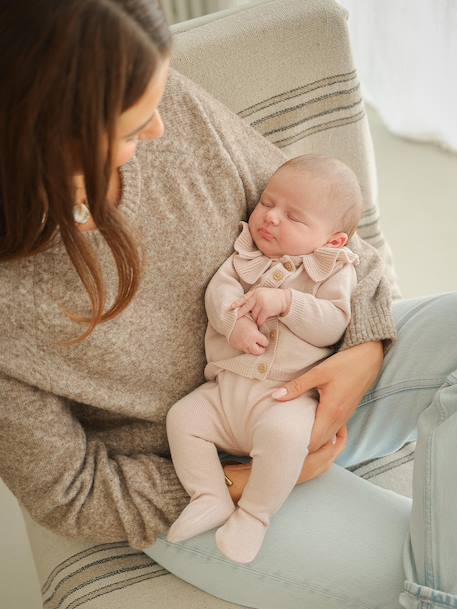 Babypakje van wol en kasjmier van ENVIE DE FRAISE, personaliseerbaar. rouge - vertbaudet enfant 