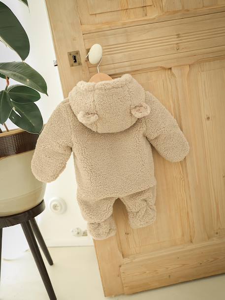 Combipilote mixte doublée léopard capsule famille taupe - vertbaudet enfant 