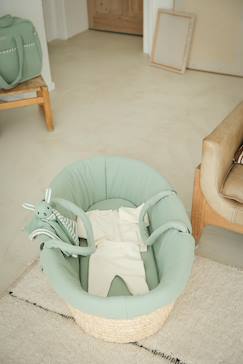 -Couffin bébé en fibres naturelles tressées