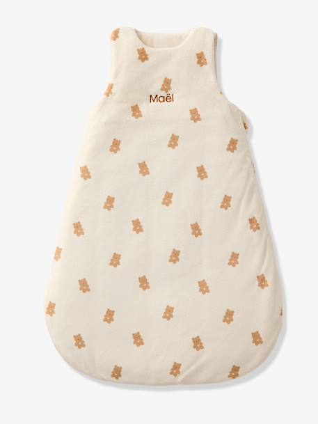 Gigoteuse PETIT OURS manches longues amovibles blanc imprimé - vertbaudet enfant 