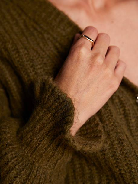 Gilet femme devant/dos en maille perlée grossesse et allaitement bois de rose+vert - vertbaudet enfant 