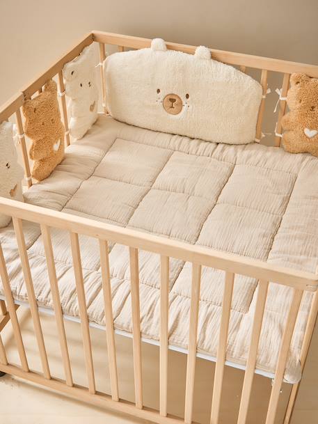 Tour de lit / Tour de parc coussins PETIT OURS vanille - vertbaudet enfant 