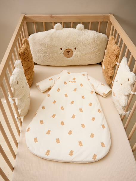 Gigoteuse PETIT OURS manches longues amovibles blanc imprimé - vertbaudet enfant 