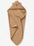Cape de bain et gant de toilette PETIT OURS, avec coton recylé rayé beige - vertbaudet enfant 