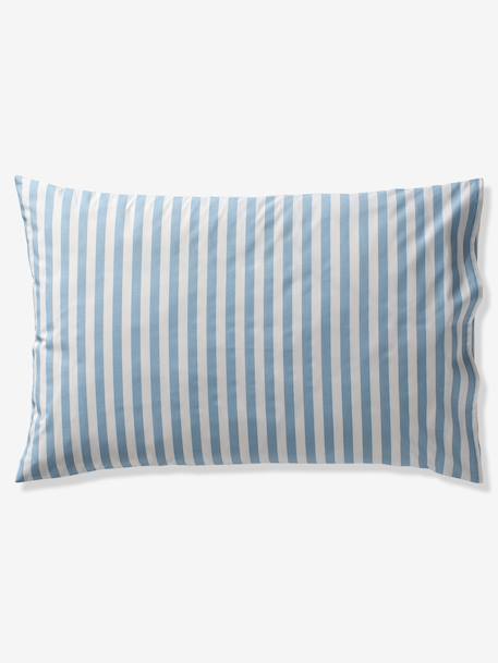 Parure housse de couette + taie d'oreiller enfant PÔLE NORD, avec coton recyclé bleu océan - vertbaudet enfant 