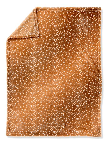 Plaid imprimé polaire personnalisable blanc imprimé+marron imprimé+rouge imprimé - vertbaudet enfant 