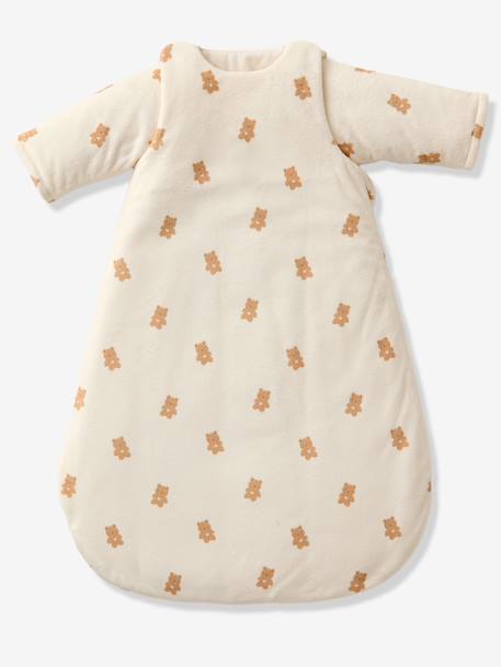 Gigoteuse PETIT OURS manches longues amovibles blanc imprimé - vertbaudet enfant 