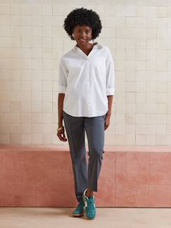 Vêtements de grossesse-Pantalon-Pantalon de grossesse cigarette bandeau sans couture