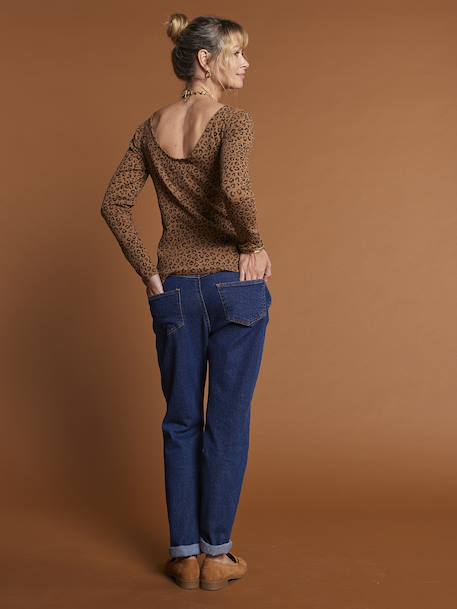 Jean de grossesse droit bandeau Seamless denim bleached+denim brut+stone - vertbaudet enfant 