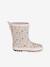 Bottes de pluie caoutchouc imprimé enfant collection maternelle bleu imprimé+rose imprimé - vertbaudet enfant 