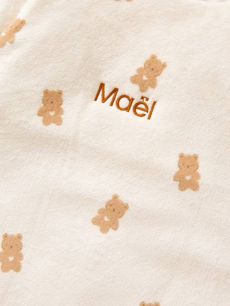 Gigoteuse PETIT OURS manches longues amovibles blanc imprimé - vertbaudet enfant 
