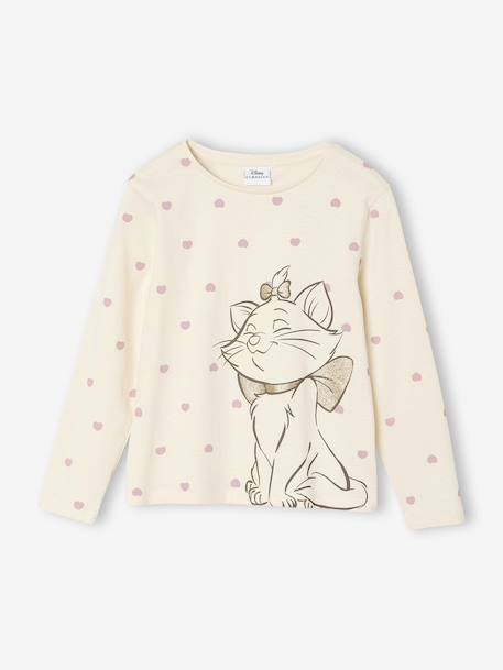 Fille-T-shirt, sous-pull-T-shirt manches longues fille Disney Marie les Aristochats