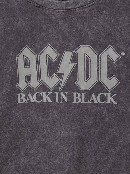 T-shirt manches longues AC DC garçon anthracite - vertbaudet enfant 