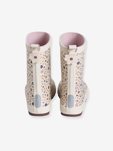 Bottes de pluie caoutchouc imprimé enfant collection maternelle bleu imprimé+rose imprimé - vertbaudet enfant 
