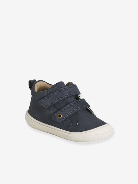 Chaussures premiers pas bébé scratchs bleu+bleu électrique+marine - vertbaudet enfant 
