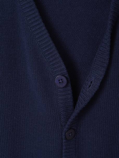 Gilet col V manches longues garçon marine - vertbaudet enfant 