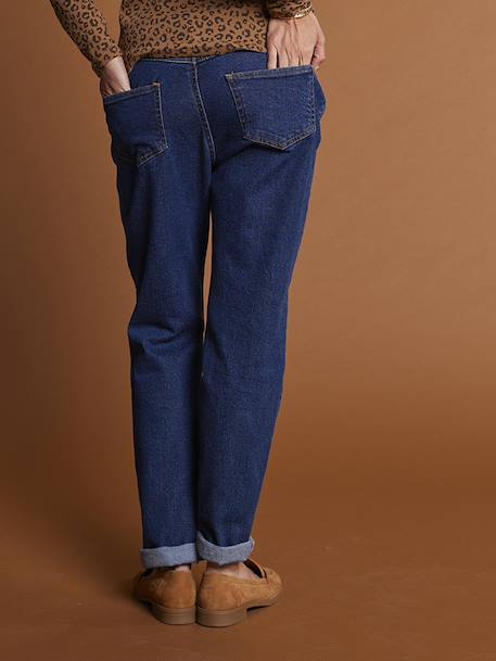 Jean de grossesse droit bandeau Seamless denim bleached+denim brut+stone - vertbaudet enfant 