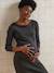Robe longue de grossesse maille côtelée anthracite - vertbaudet enfant 