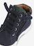 Chaussures enfant garçon cuir montantes zippées et lacées marine+marron - vertbaudet enfant 