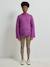 Trui met ronde hals voor zwangerschap jersey breisel met wol antraciet+fuchsia - vertbaudet enfant 