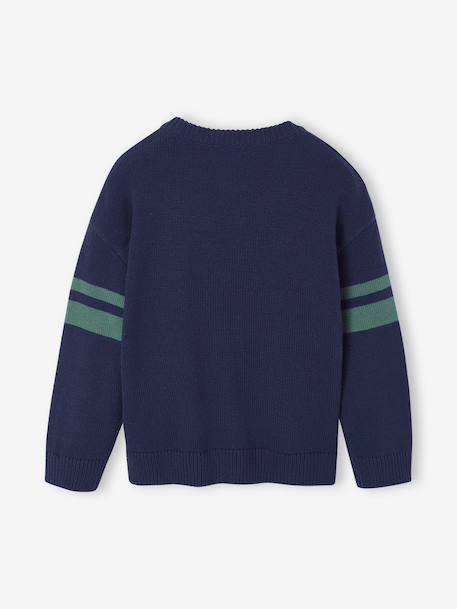 Gilet col V manches longues garçon marine - vertbaudet enfant 