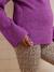 Trui met ronde hals voor zwangerschap jersey breisel met wol antraciet+fuchsia - vertbaudet enfant 