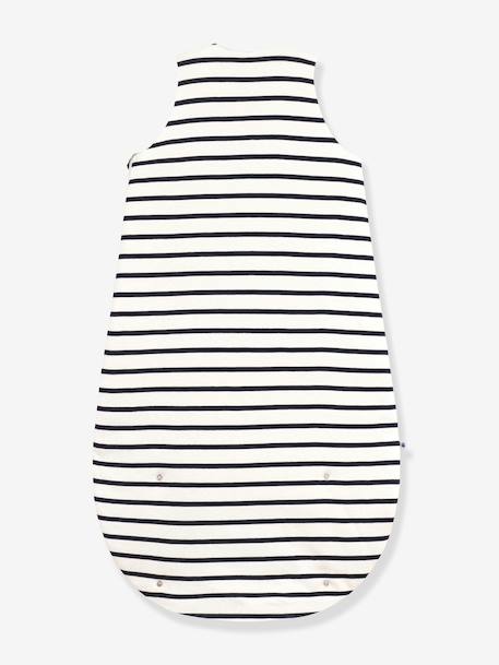 PETIT BATEAU katoenen trappelzak voor baby's marineblauw - vertbaudet enfant 