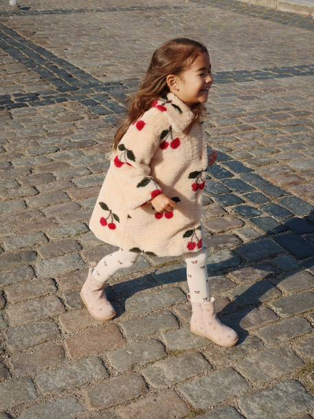 Manteau Fuzzie écru - vertbaudet enfant 