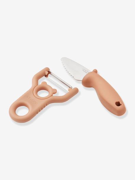 Pertense set couteau+ épluche légume rose+taupe - vertbaudet enfant 