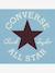 T-shirt Chuck patch CONVERSE gemêleerd blauw - vertbaudet enfant 