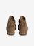 Boots enfant fille cuir zippées camel+marine+noir imprimé - vertbaudet enfant 