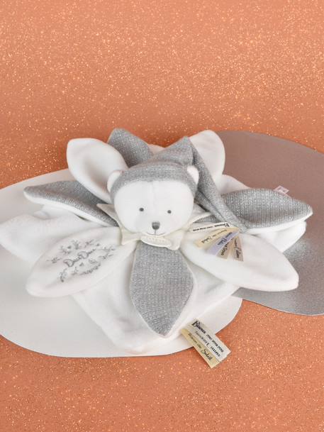 Doudou 25 ans - OURS ARGENT - Pantin attache-sucette argent - vertbaudet enfant 