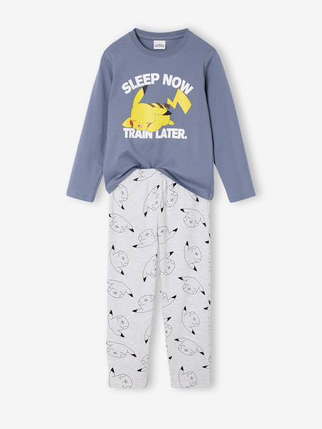 Pyjama jongen Pokemon® Pikachu grijsblauw - vertbaudet enfant 