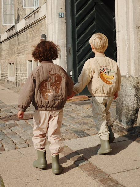 Blouson bomber Juno jaune+kaki - vertbaudet enfant 