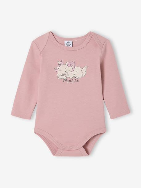 Set van 2 body's voor meisjes DISNEY ANIMALS® Marie de Aristokatten lila (poederkleur) - vertbaudet enfant 