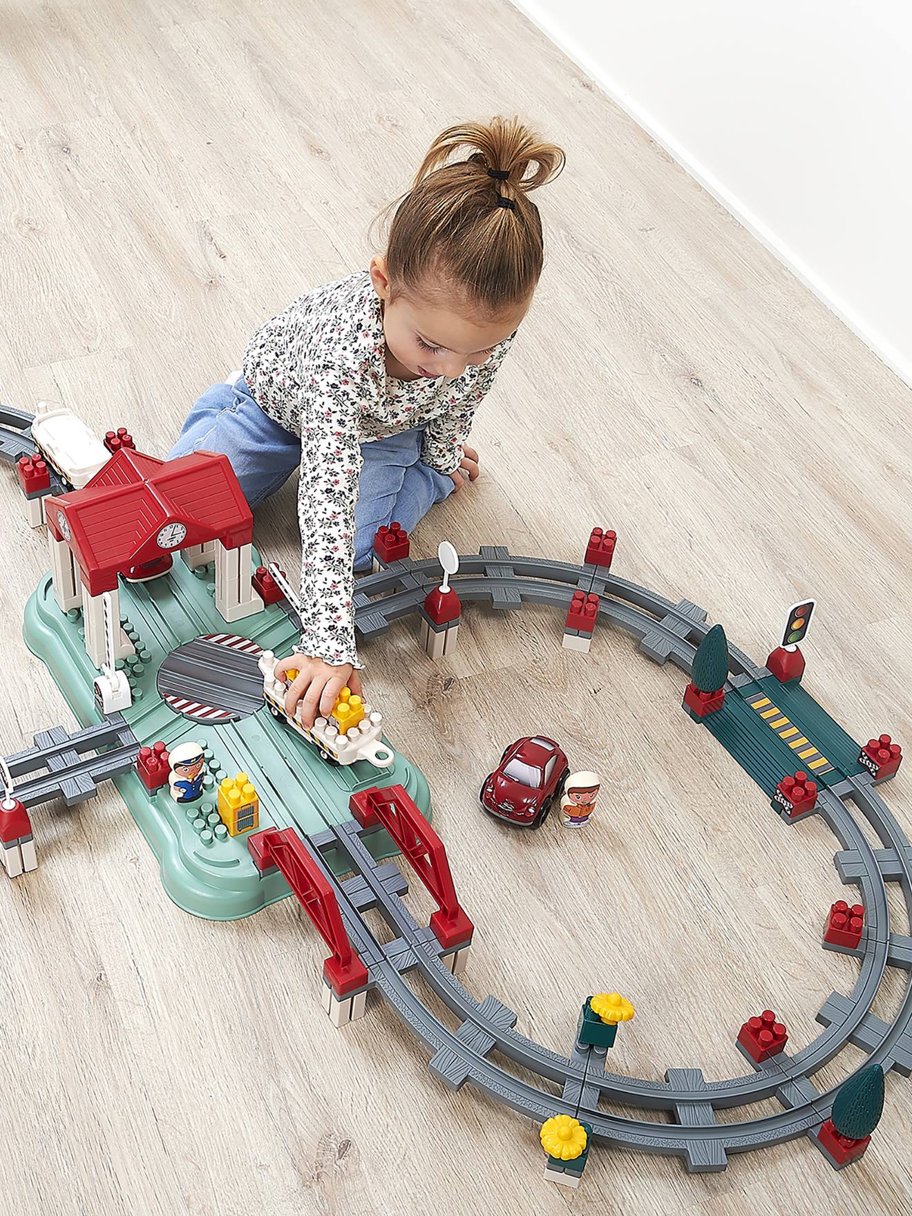 Garage 3 étages En Bois FSC Avec Looping - Voitures Incluses - Jeu D'imitation Enfant Dès 3 Ans