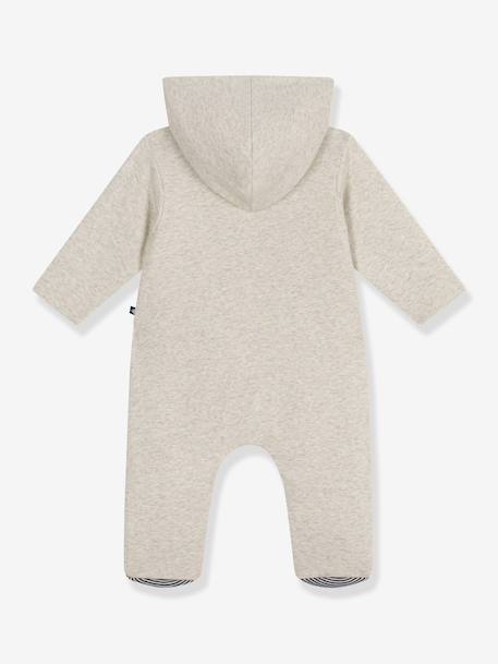 Gewatteerde babypakje met capuchon van katoen PETIT BATEAU ecru - vertbaudet enfant 
