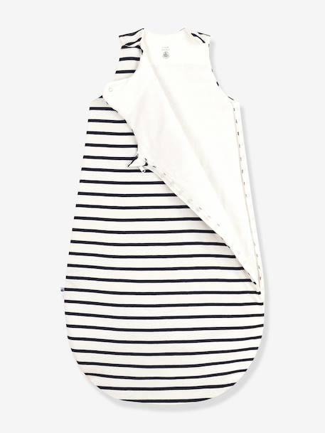 PETIT BATEAU katoenen trappelzak voor baby's marineblauw - vertbaudet enfant 