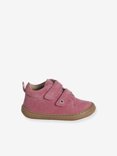 Chaussures premiers pas bébé scratch beige imprimé+bleu imprimé+bois de rose+bronze+jaune d'or+lot rose+mauve+or+rose+rose imprimé+rose poudré+turquoise+vert imprimé+vieux rose - vertbaudet enfant 