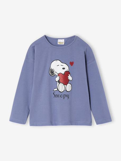 Pyjama fille Peanuts Snoopy bleu grisé - vertbaudet enfant 