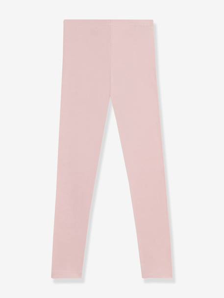PETIT BATEAU effen katoenen legging voor kinderen rozen - vertbaudet enfant 