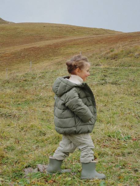 Donsjack ALPI KS103439 KONGES SLOJD groen+pruim - vertbaudet enfant 