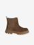 Boots enfant fille cuir élastiquées et zippées camel - vertbaudet enfant 