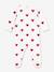 Pyjama bébé mixte en molleton imprimé coeurs blanc - vertbaudet enfant 
