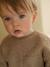 Baby sweater in sherpa groen+pecannoot - vertbaudet enfant 