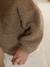 Baby sweater in sherpa groen+pecannoot - vertbaudet enfant 