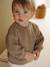 Baby sweater in sherpa groen+pecannoot - vertbaudet enfant 