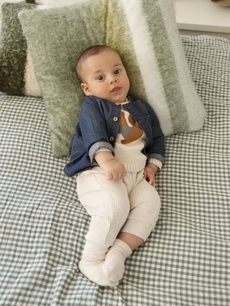 Chemise naissance en denim stone - vertbaudet enfant 