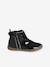 Bottines enfant fille synthétique zippées marron+noir - vertbaudet enfant 